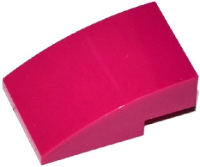 Brick Curved 3 x 2 No Studs in Magenta