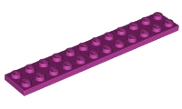 Plate 2 x 12 in Magenta