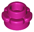 Plant, Flower, Plate Round 1 x 1 with 5 Petals in Magenta