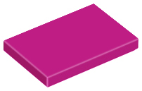 Tile 2 x 3 in Magenta