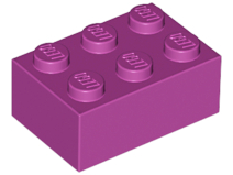 Brick 2 x 3 in Magenta