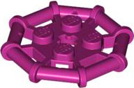 Plate Special 2 x 2 with Bar Frame Octagonal in Magenta