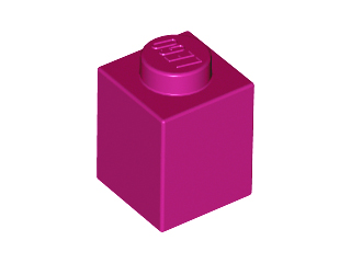 Brick 1 x 1 in Magenta