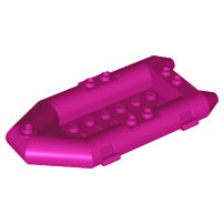 Boat / Rubber Raft / Dinghy 6 x 10 in Magenta