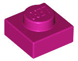 Plate 1 x 1 in Magenta