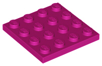 Plate 4 x 4 in Magenta