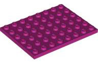 Plate 6 x 8 in Magenta