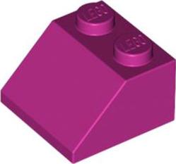 Brick Sloped 45° 2 x 2 in Magenta