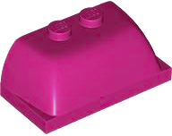 Windscreen 2 x 4 x 1 1/3 [Plain] in Magenta