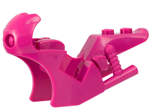 Fairing, Motorcycle, Racing (Sport) Bike with Rounded Front, 1 x 2 Studs in Magenta