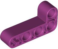 Technic Beam 2 x 4 L-Shape Thick in Magenta