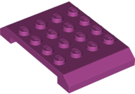 Brick Sloped 4 x 6 x 2/3 Double in Magenta