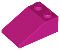 Brick Sloped 33° 3 x 2 in Magenta