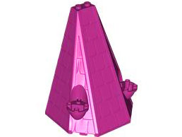 Roof / Tower 6 x 8 x 9 in Magenta