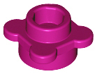 Plant, Flower, Plate Round 1 x 1 with 4 Petals in Magenta