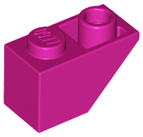 Brick Sloped Inverted 45° 2 x 1 in Magenta