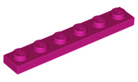 Plate 1 x 6 in Magenta