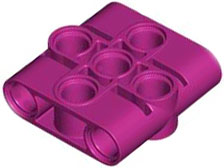 Technic Connector Beam 3 x 3 in Magenta