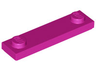 Plate Special 1 x 4 with 2 Studs with Groove [New Underside] in Magenta