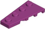 Wedge Plate 4 x 2 Left in Magenta