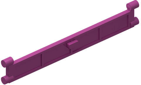 Garage Roller Door Section with Handle in Magenta