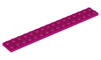 Plate 2 x 16 in Magenta