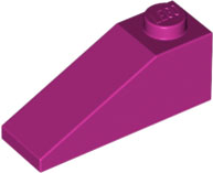 Brick Sloped 33° 3 x 1 in Magenta