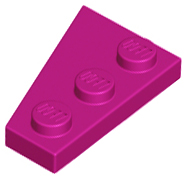 Wedge Plate 3 x 2 Right in Magenta