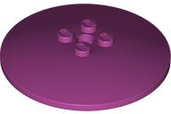 Dish 6 x 6 Inverted (Radar) with Solid Studs in Magenta