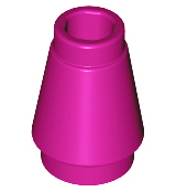 Cone 1 x 1 [Top Groove] in Magenta