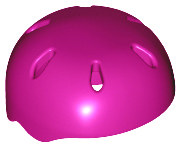 Helmet, Sports, with Vent Holes [Plain] in Magenta