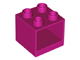 Duplo Cabinet 2 x 2 x 1.5 in Magenta