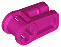 Wire Clip with Axle Hole in Magenta