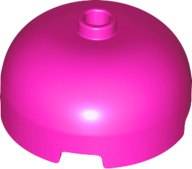 Brick Round 3 x 3 Dome with Center Stud in Magenta