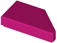 Tile 1 x 2 with Stud Notch Left in Magenta
