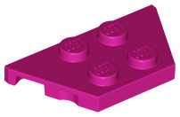 Wedge Plate 2 x 4 in Magenta