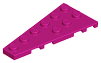 Wedge Plate 6 x 3 Left in Magenta