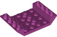 Brick Sloped Inverted 45° 6 x 4 Double with 4 x 4 Recessed and 3 Holes in Magenta