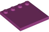 Plate Special 4 x 4, Studs on One Edge Plain] in Magenta