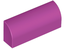 Brick Curved 1 x 4 x 1 1/3 No Studs in Magenta