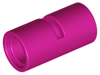 Technic Pin Connector Round [Slotted] in Magenta