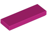 Tile 1 x 3 in Magenta