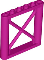 Support 1 x 6 x 5 Girder Rectangular in Magenta