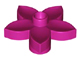 Duplo Plant, Flower with 1 Top Stud in Magenta