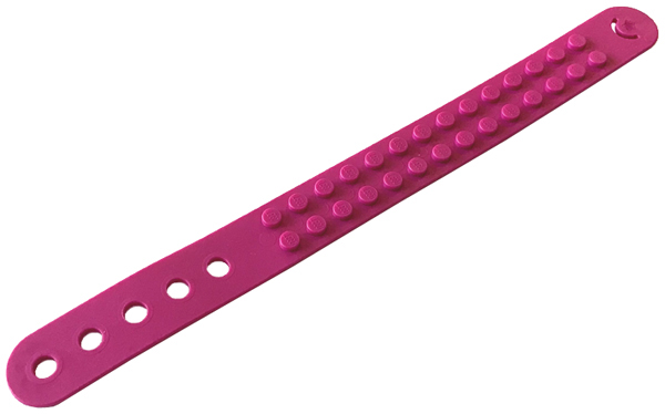 DOTS Bracelet 2 Stud Wide in Magenta