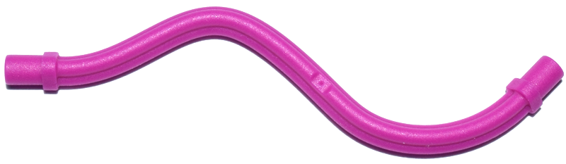 Cable, Curved Flexible with Bars on Each End in Magenta
