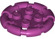 Plate Special 2 x 2 with Bar Frame Round in Magenta