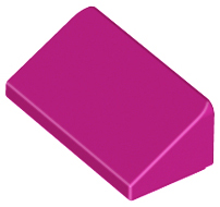 Brick Sloped 30° 1 x 2 x 2/3 in Magenta