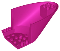Aircraft Fuselage Curved Aft Section 6 x 10 Bottom in Magenta