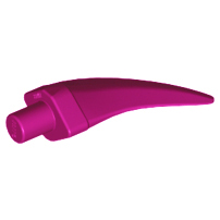 Animal Body Part, Barb / Claw / Tooth / Talon / Horn, Medium in Magenta